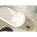 White Color Classic Oval Freestanding Soaking  Acrylic Bathroom Tub